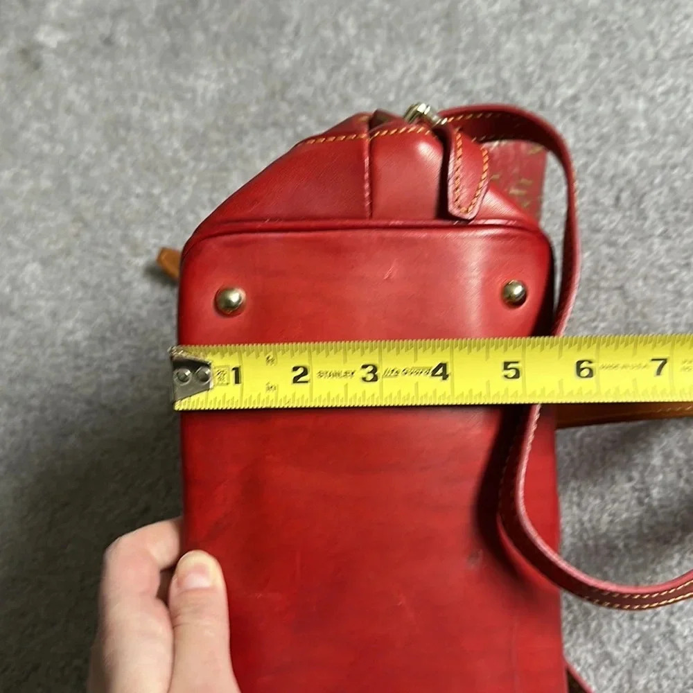 Dooney & Bourke 1975 Murphy Monogram Vintage Red Backpack GUC - Picture 7 of 13